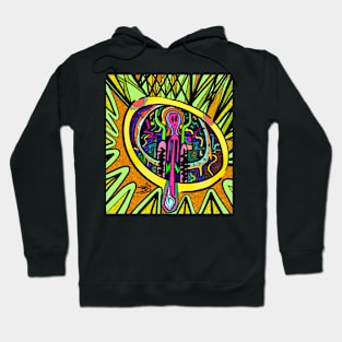 Mysterious Sun Alien Hoodie